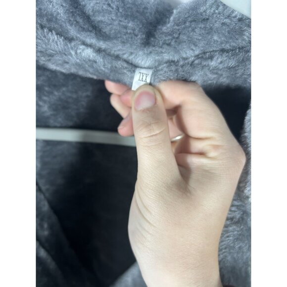 Adhdyuud Mens Faux Suede & Faux Fur Green Biker Jacket XXL - Picture 4 of 9